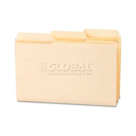 Smead Smead SuperTab File Folders, 1/3 Cut Top Tab, Legal, Manila, 100/Box 15301